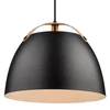 Halo Design 734887 - Luster na sajli OSLO 1xE27/40W/230V prečnika 40 cm crna/hrast