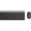 Logitech MK470 - tanka brezžična tipkovnica in miška, komplet, CZ/SK - grafitna