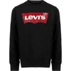 LEVIS Majica Batwing Crewneck, črna
