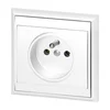 Vgradna enojna vtičnica 2P+E Luna, 16A, 250V, PT-16L, bela