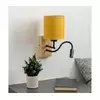 Brilagi - LED zidna lampa NUBILA WOOD 1xE27/25W/230V + LED/3W hrast/crna/žuta
