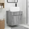 Umivaonik s policom za zid Siva Sonoma 49 x 44,5 x 66 cm