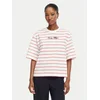 TOMMY HILFIGER Majica Logo Embroidery Relaxed  mornarska / rdeča / bela
