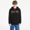 Mikina Thrasher Flame Embroidered Zip Hoodie Black M