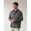 ARMIE Srajca The Carl Black Check Loose Shirt črna