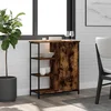 Komoda boja dimljenog hrasta 70 x 30 x 80 cm konstruirano drvo