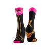 X-BIONIC Trailrun Terraskin Expert Crew nogavice, x black/fluo pink/blazing orange (EU 42-44)