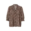 ONLY Bluza ONLRAYA temno bež/črna/bela