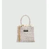SORENA HANDMADE Ženska torba Bianca mini tote, Bež