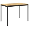 vidaXL Vrtni Bar Miza Bela in črna 147 x 88,5 x 105 cm