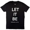 The Beatles Let It Be (Back Print) Black M Majica