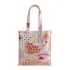Cath Kidston Nakupovalna torba ecru/sivka/svetlo oranžna/črna