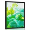 Plakat črnilo v zelenih odtenkih - 60x90 silver