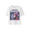 NAME IT Majica NKFMARA KPOP  temno modra / temno liila / bela
