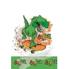 Papirnat prt DINOSAVER Dino rojstni dan 120x180cm