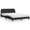 Krevet s madracem Dover crni 140 x 200 cm od umjetne kože