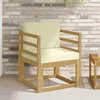 2 Komad Set vanjskih sofa Poliester Bijela i Krem