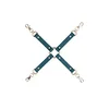 Ouch Halo Hogtie Connector - Luxurious Gold & Leather Look Restraint OUC449B
