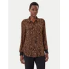 DKNY Srajca P43A8FXZ Rjava Regular Fit