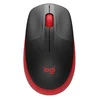 Logitech M190 brezžična optična rdeča miška