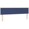 Vidaxl Posteljno vzglavje modra 180x5x78/88 cm blago