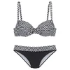 JETTE Bikini  črna / bela