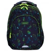 HEAD Ranac đački anatomski 2zipa 1džep veći AB300 Skate Lifestyle 24.502024115 crno-zeleni