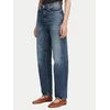 TOMMY HILFIGER Kavbojke Flag Horsebit Regular Tapered Ankle  temno modra