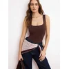 Trendyol Milla Ženski bodi TWOSS24BD00026, Braon