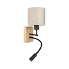Brilagi - LED fleksibilna lampa BOBO WOOD 1xE27/25W/230V + LED/3W hrast/crna/bež./tačk.