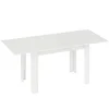 Homestar Raztegljiva jedilna miza 140/180x80 cm bela