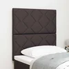 Vidaxl Tkaninsko Vzglavje Geometric Priročnik Temno rjava 80 cm blago