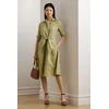Lanena obleka Lauren Ralph Lauren