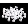 Lesene kroglice O8 mm - bele (20 g)
