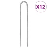 Klinovi za šator U-oblika 12 kom 30 cm O 7 mm pocinčani čelik