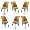 Hanah Home Set 6 trpezarijskih stolica Dexa Kapućino-Braon
