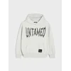 Sinsay - Oversize hoodie sa printom - svetlo siva