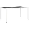Stol za vrt Bijelo 150 x 90 x 75 cm poliratan
