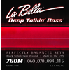 LaBella 760N Deep Talkin Bass Black Nylon Tape Wound 60-115