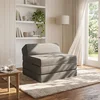 Sofa na razvlačenje Svjetlosiva 200 x 70 x 10 cm Tkanina