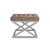 Lessentiel Maison Tabure 50x42x40cm, Srebrno-Braon