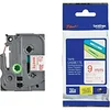 Brother TZe-222/TZ-222 trak 9mm - rdeč izpis/bel trak