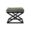 Atelier del Sofa Tabure 50x42x40cm, Crno-Zeleno