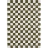 Temno zelena/kremno bela preproga 120x170 cm Grida – ESTE