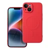OEM SILICONE MAG COVER ovitek, združljiv z MagSafe, za iPhone 14, rdeč