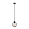 Luster na sajli STARLIGHT 1xE27/15W/230V crna/srebrna