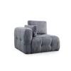 Atelier del Sofa Fotelja Amaris L1, 100 x 100 x 65 cm, Tamnosiva
