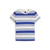 Tommy Jeans Majica ESS kraljevo modra / živo rdeča / bela