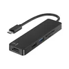 Sign 5-v-1 USB-C adapter HDMI 4K MicroSD, max 15W, 5V, 3A - črn