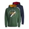 JACK & JONES Majica LOOF, modra, zelena